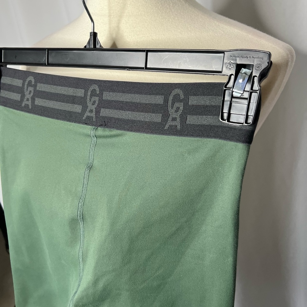 GA Performance Compression Shorts Green High Wais… - image 5